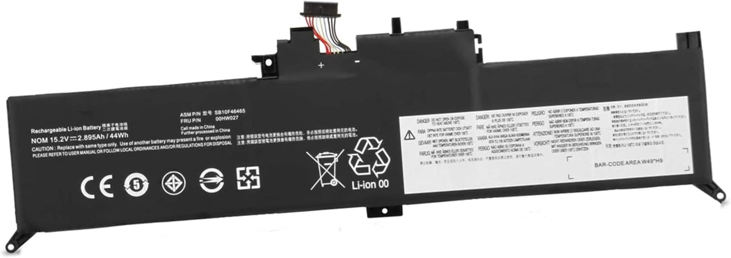 (image for) 00HW026 00HW027 Lenovo ThinkPad Yoga 260 01AV432 01AV433 SB10F46464 SB10F46465 SB10F97589 Bateria