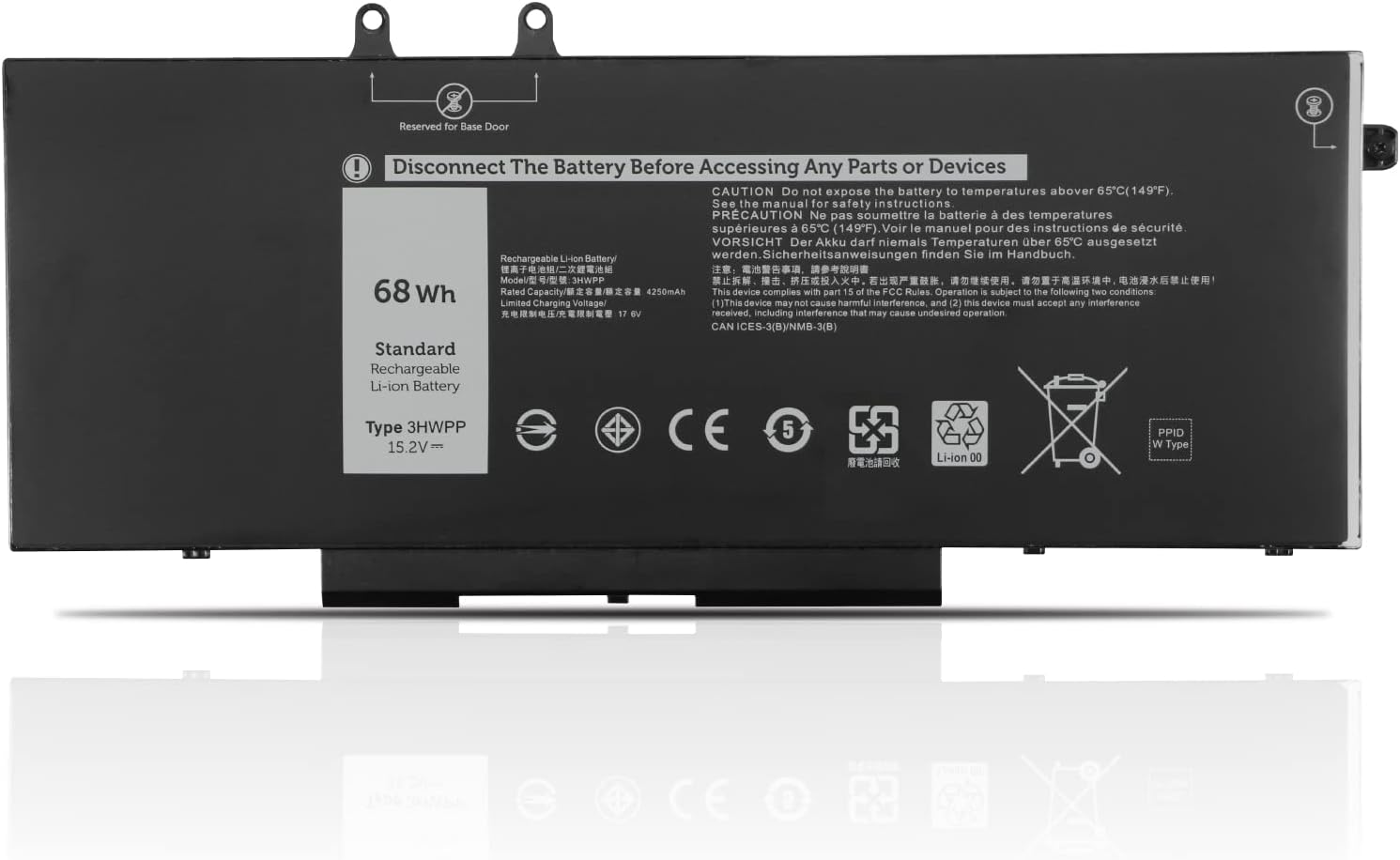 3HWPP Dell Precision 3541 3550 3551 Inspiron 17 7706 15 7500 7506 2 in - 1 black. Edition Bateria compativel 3HWPP Dell Precision 3541 3550 3551 Inspiron 17 7706 15 7500 7506 2 in - 1 black. Edition Bateria compativel