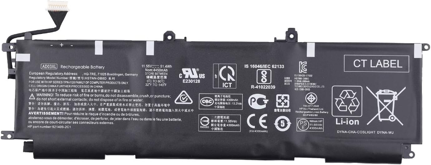 (image for) HP Envy 13-ad 13-ad100 13-ad0xx 13-ad1xx 13-ad000nf 13-ad002nf 13-ad003ng 13-ad003ng 103-ad012na 13-ad013na Bateria