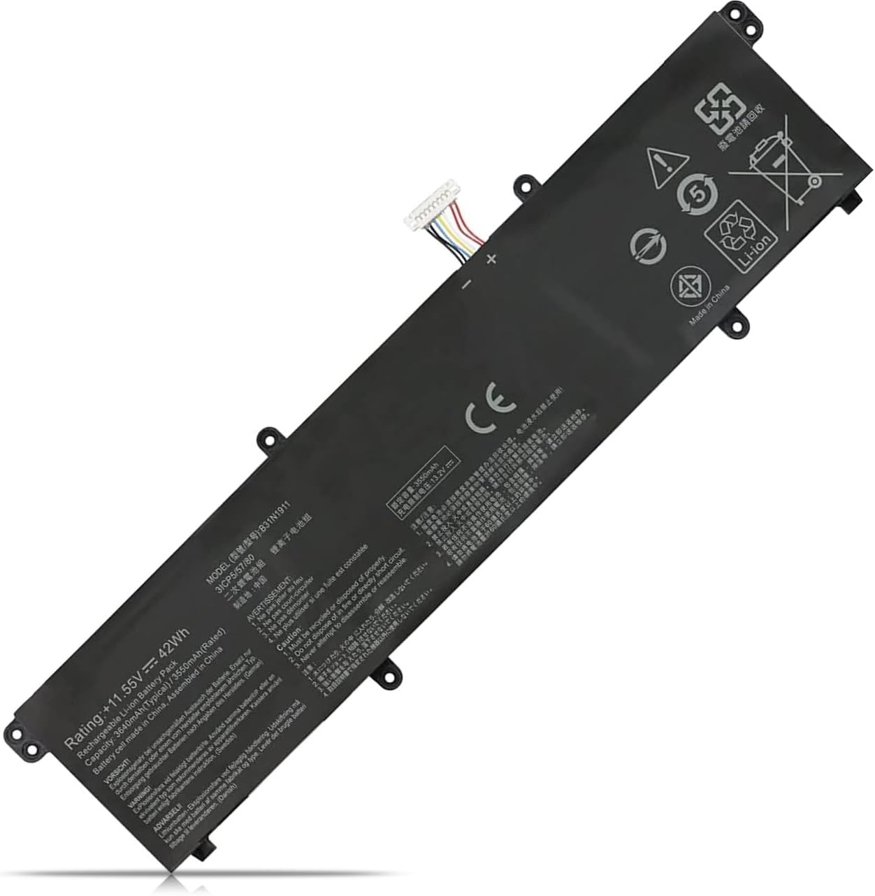 Bateria para B31N1911 Asus X413FF VivoBook Flip 14 TM420IA-EC147 B0B200-03580300