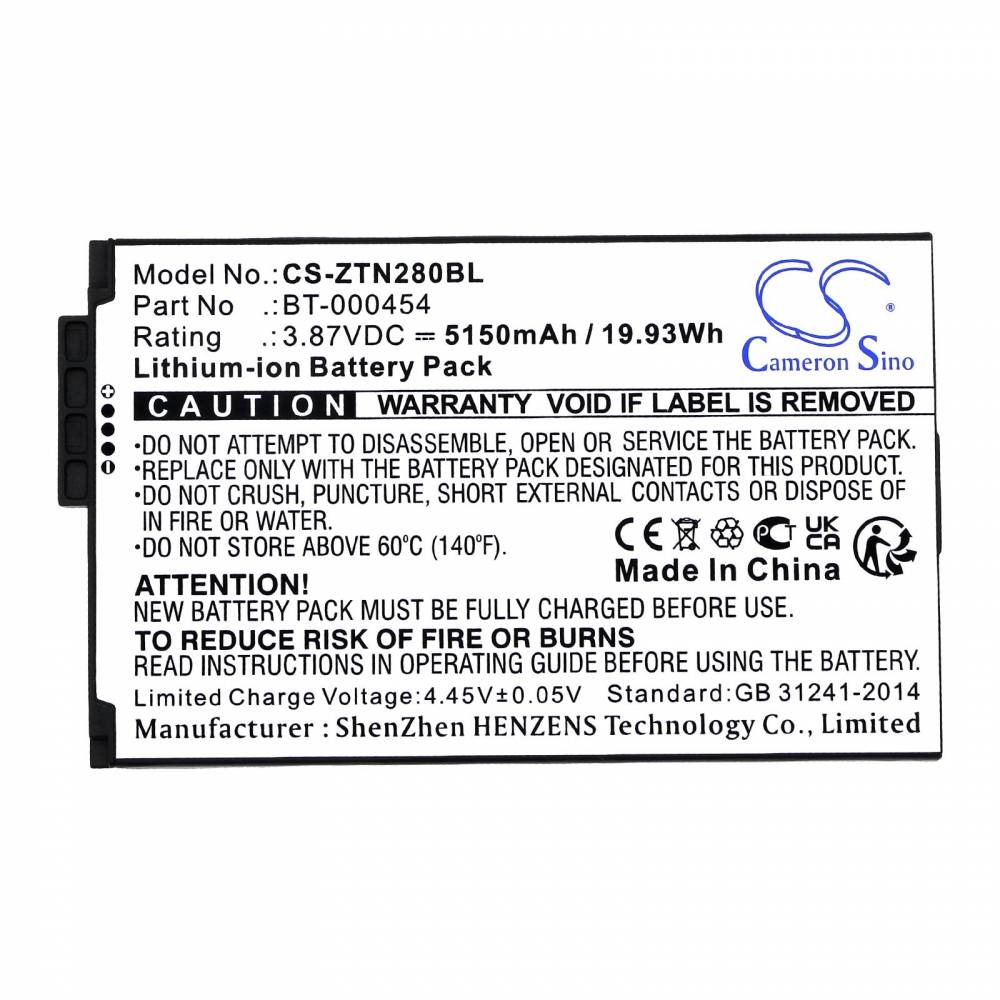 (image for) BT-000454 Zebra BTRY-TC1X-1XMA1-1A Zebra TC15 TN28 U30 Bateria
