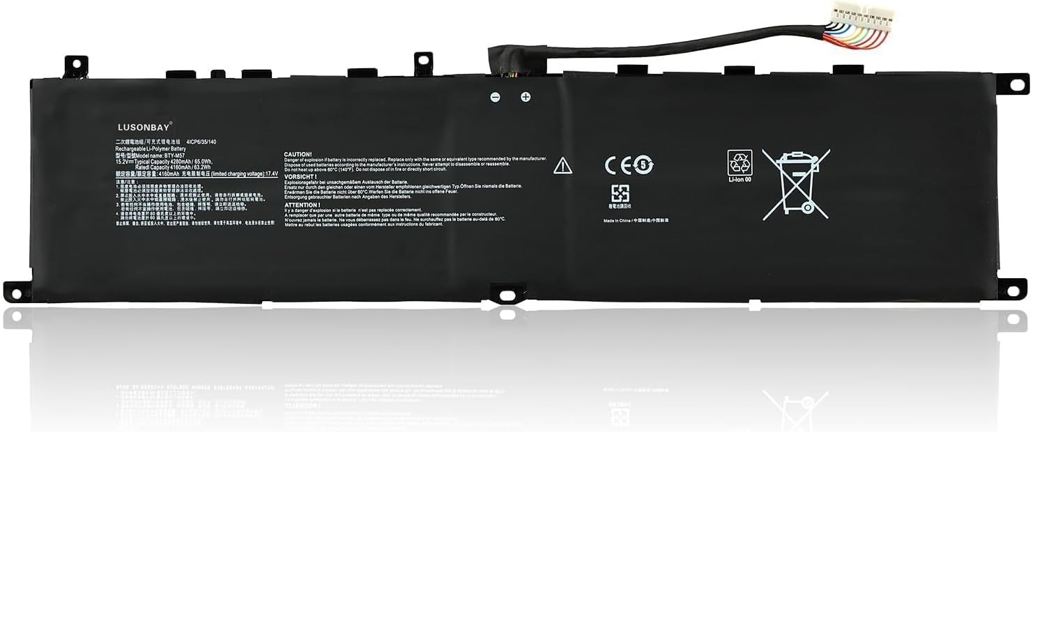 (image for) BTY-M57 MSI GP66 GP76 Leopard Gaming 10UE 10UG 10UH 11UE 11UG 11UH Bateria