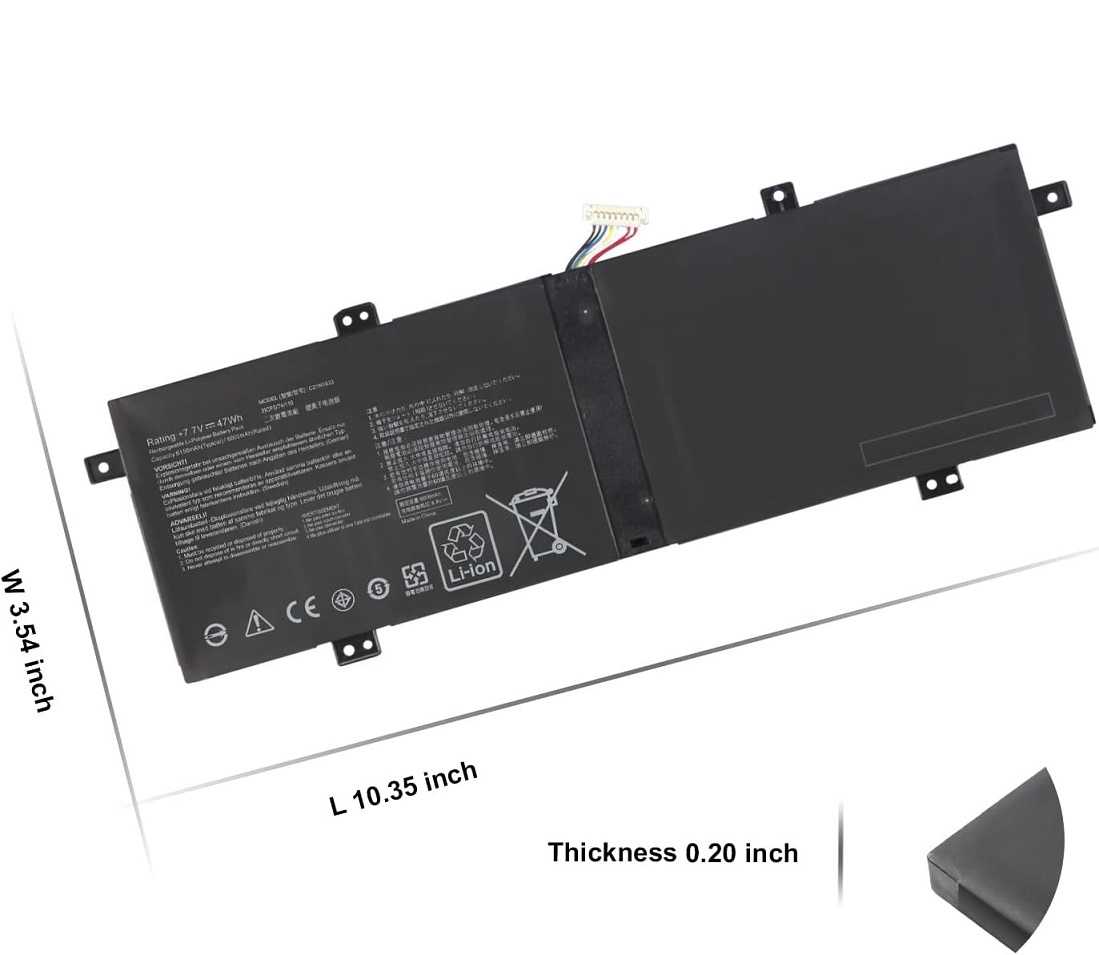 Modal Additional Images for C21N1833 Asus ZenBook 14 UM431 UM431DA UX431 UX431FA UX431FN UX431FL UX431DA Bateria
