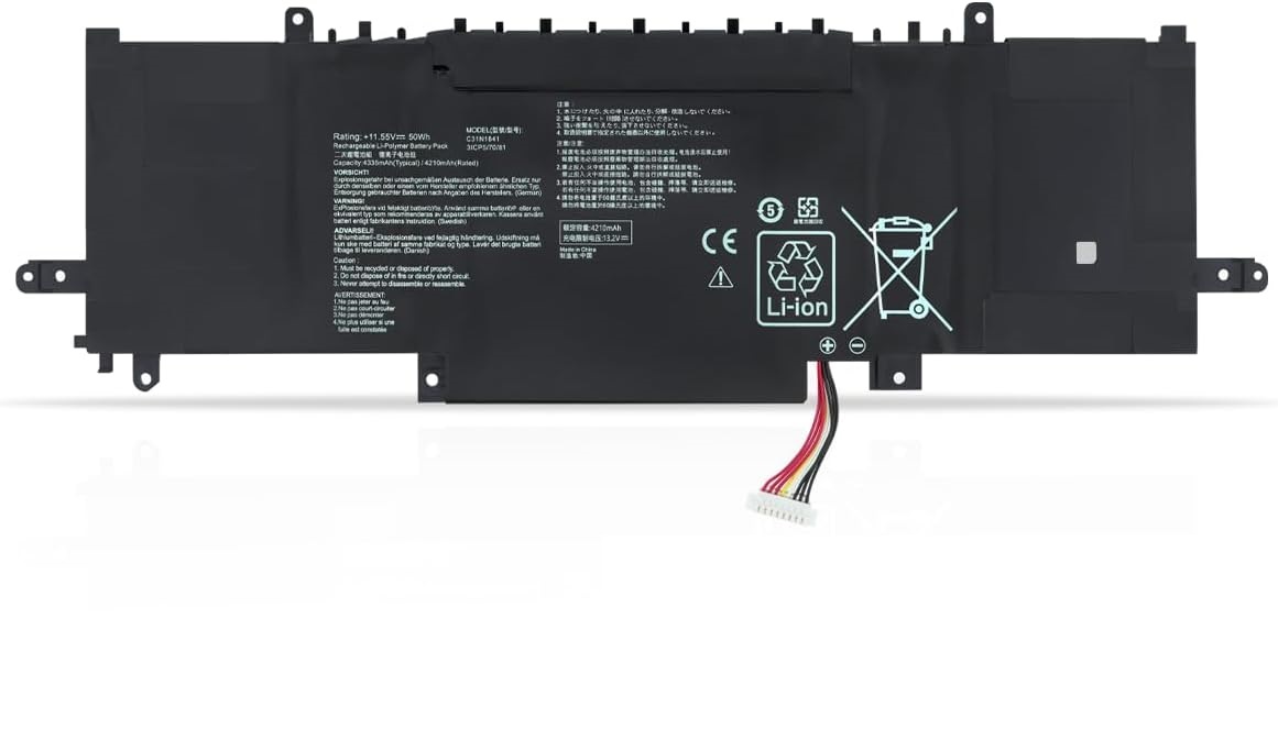 C31N1841 ASUS ZenBook UM433IQ UM434DA UM434IQ UX434F UX434DA UX434FL L L UX43 4FLC UX434FA UX434FAC UX434FAW UX434IQ Bateria compativel C31N1841 ASUS ZenBook UM433IQ UM434DA UM434IQ UX434F UX434DA UX434FL L L UX43 4FLC UX434FA UX434FAC UX434FAW UX434IQ Bateria compativel