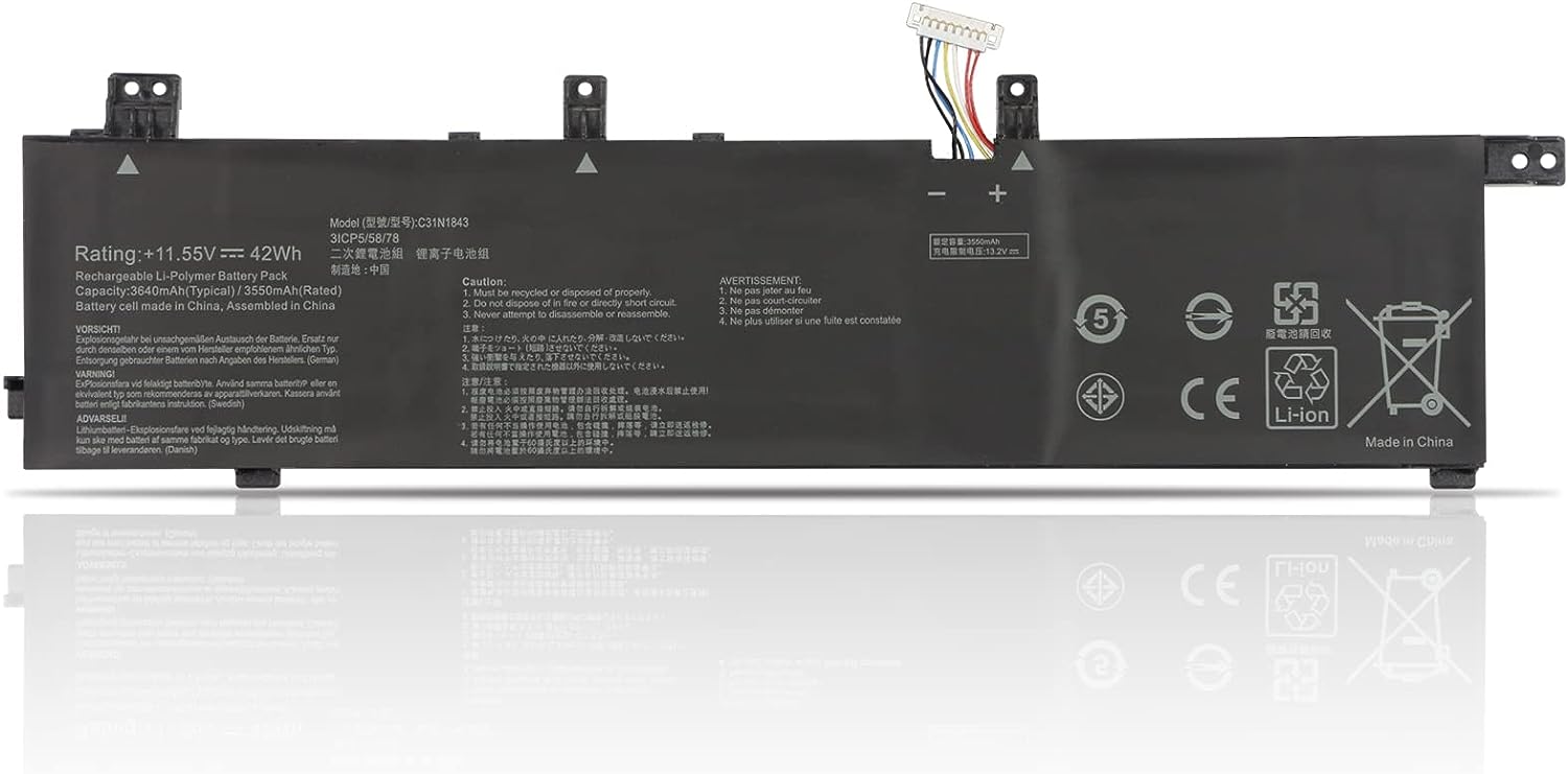 Bateria para C31N1843 Asus VivoBook S14 S15 X532FLC S4333 EB025T EB055T EB064T S532FA-DB55 S532FA-DH55