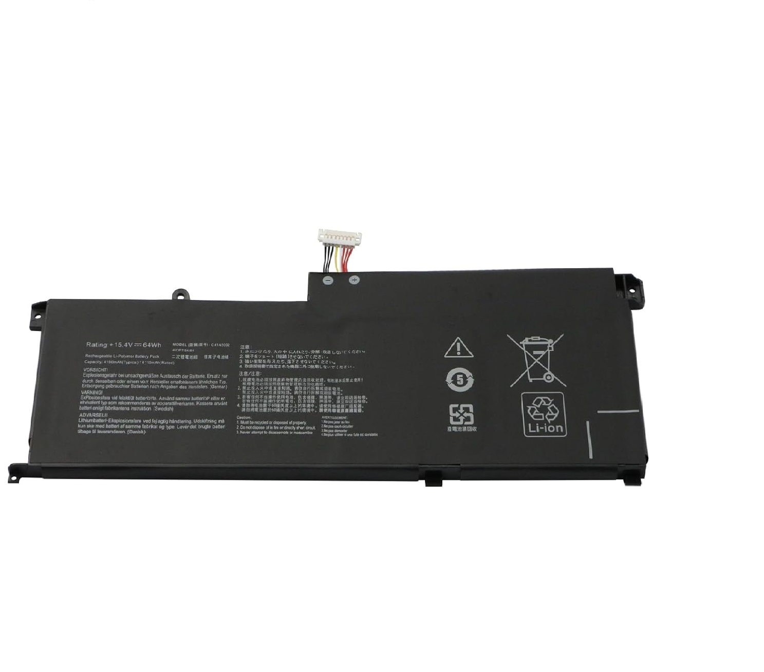 Bateria para C41N2002 Asus ZenBook Pro 15 UX535L UX535LH UX535LI 15,4V