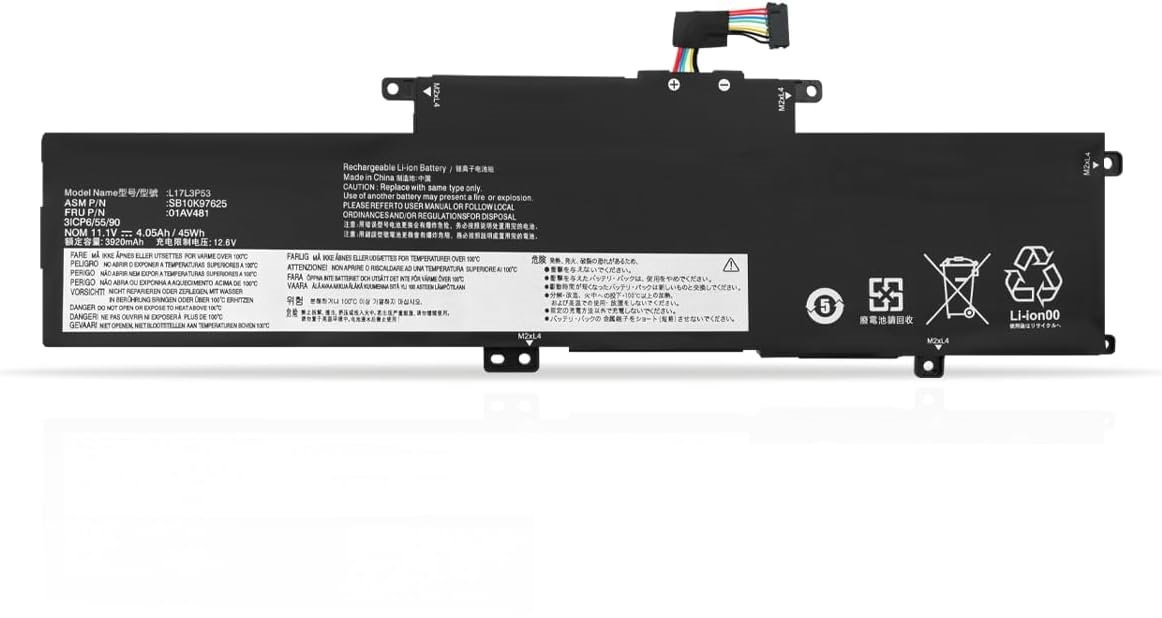(image for) L17L3P53 L17C3P53 L17M3P55 Lenovo ThinkPad L380 L390 Yoga S2 2018 3rd Gen 3 20M5 20M6 20M7 20M8 20NR 20NS 20NT 20NU Bateria