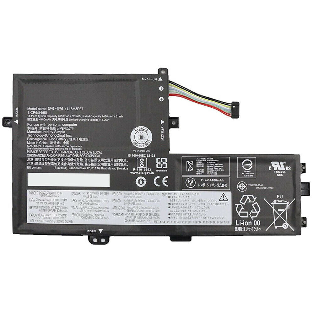 Bateria para L18C3PF7 L18M3PF7 Lenovo Ideapad S340-14IWL 15IWL C340-15IIL