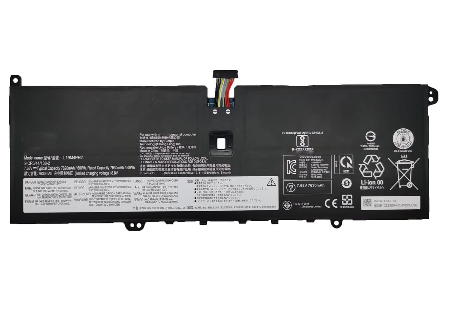 (image for) L19M4PH2 L19C4PH2 Lenovo Ideapad Yoga 9-14ITL5 82BG Bateria
