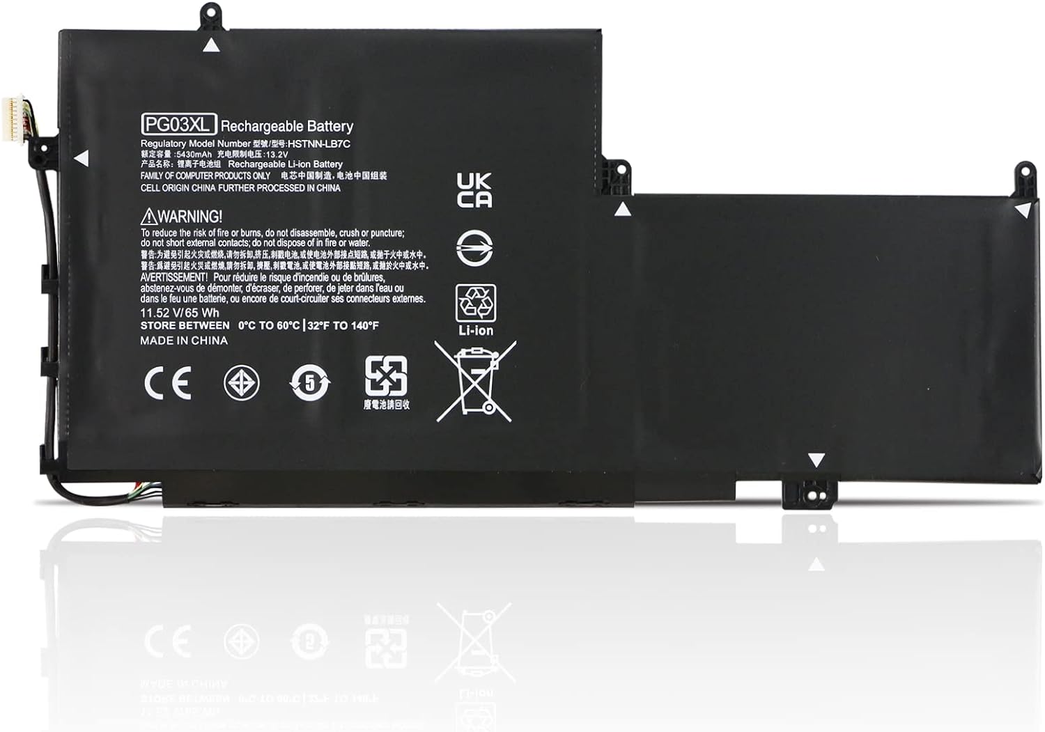 (image for) HP Spectre X360 15 AP011DX 15-AP000 AP000NA AP000NF AP000NX PGO3XL 831532-421,422 831758-005 HSTNN-LB7C Bateria